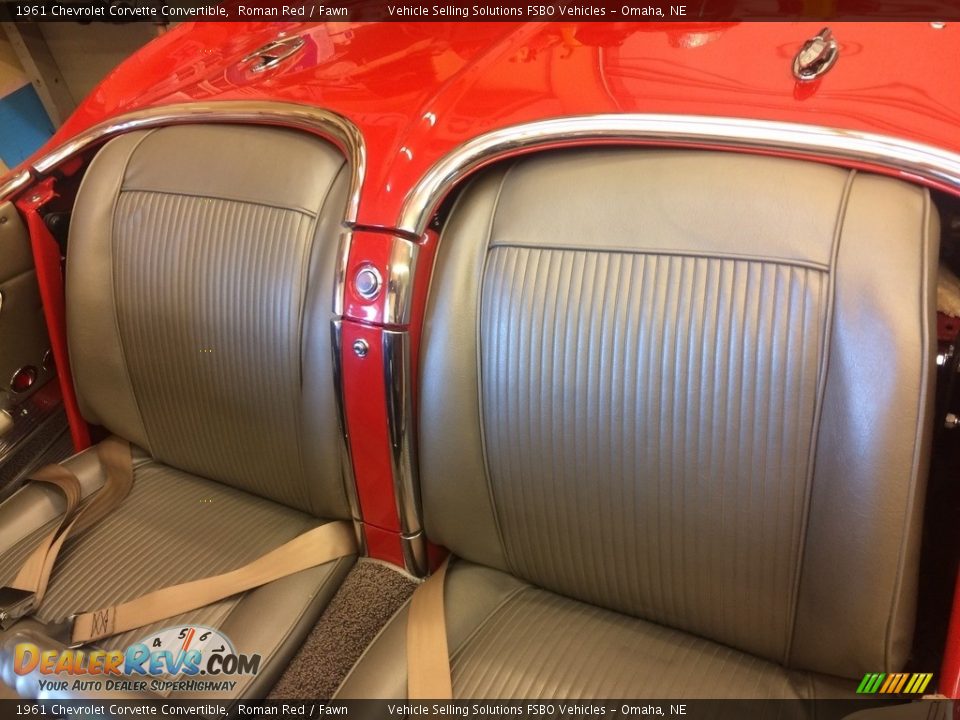 1961 Chevrolet Corvette Convertible Roman Red / Fawn Photo #19