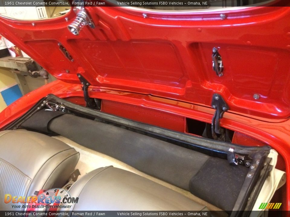 1961 Chevrolet Corvette Convertible Roman Red / Fawn Photo #20