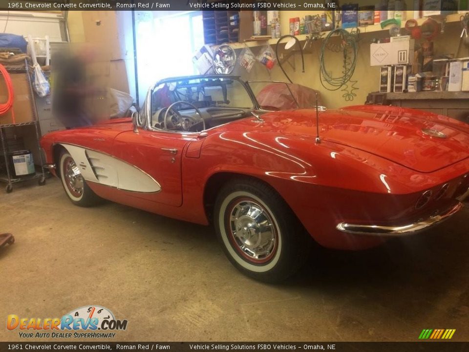 1961 Chevrolet Corvette Convertible Roman Red / Fawn Photo #22
