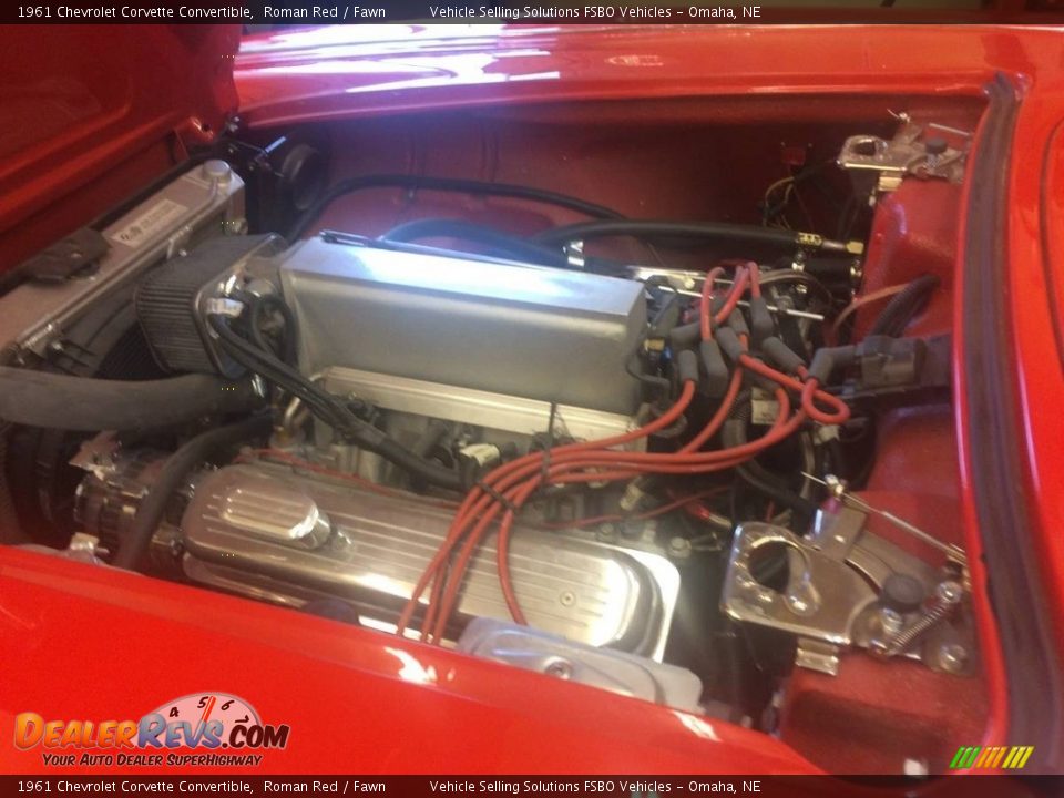 1961 Chevrolet Corvette Convertible Roman Red / Fawn Photo #23