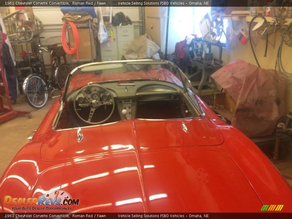 1961 Chevrolet Corvette Convertible Roman Red / Fawn Photo #25