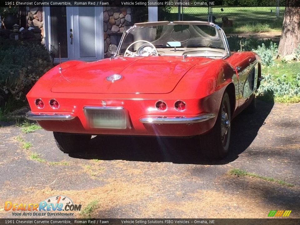1961 Chevrolet Corvette Convertible Roman Red / Fawn Photo #27