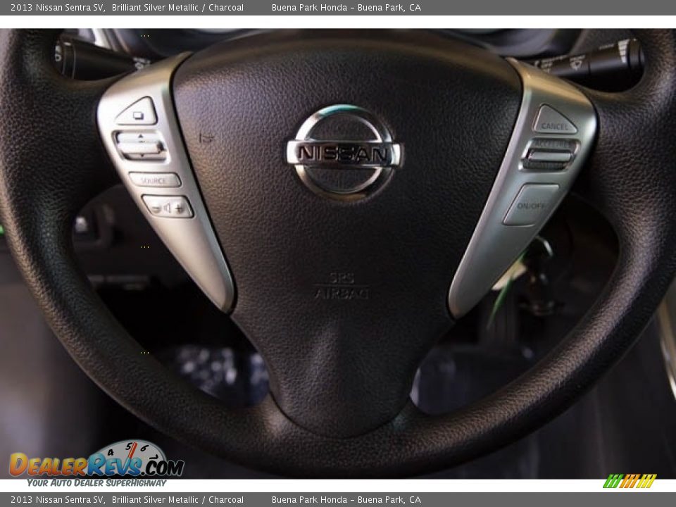 2013 Nissan Sentra SV Brilliant Silver Metallic / Charcoal Photo #15