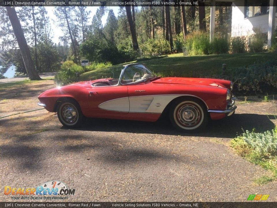 1961 Chevrolet Corvette Convertible Roman Red / Fawn Photo #28