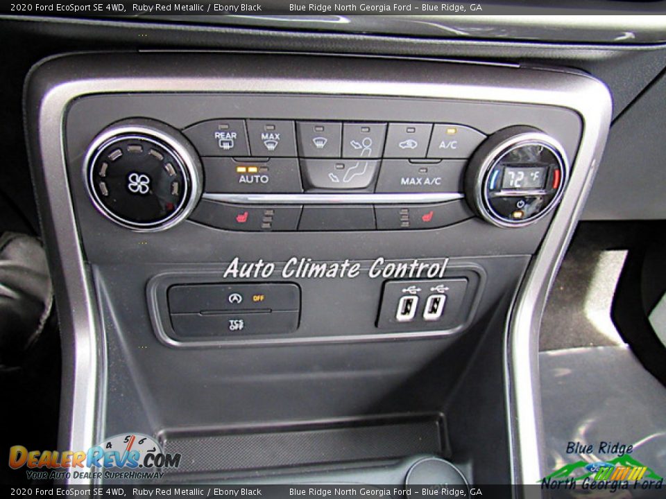 2020 Ford EcoSport SE 4WD Ruby Red Metallic / Ebony Black Photo #21