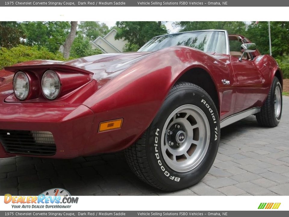 1975 Chevrolet Corvette Stingray Coupe Dark Red / Medium Saddle Photo #2