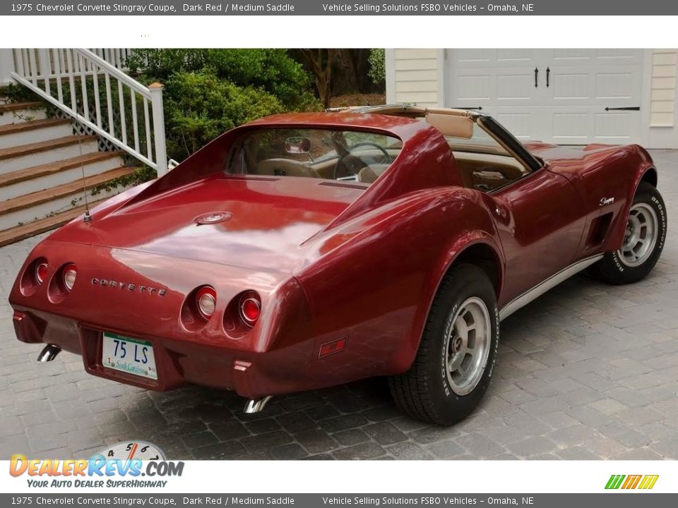 1975 Chevrolet Corvette Stingray Coupe Dark Red / Medium Saddle Photo #4