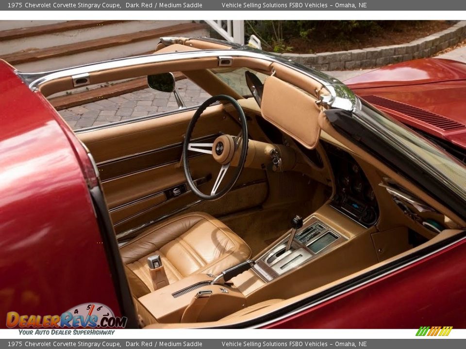 1975 Chevrolet Corvette Stingray Coupe Dark Red / Medium Saddle Photo #5