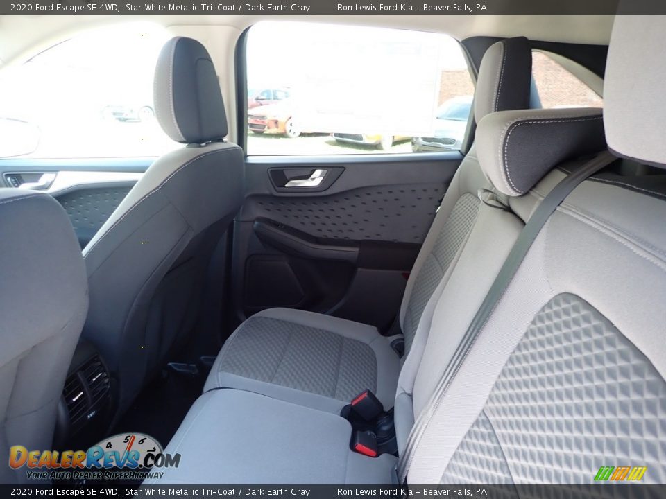 2020 Ford Escape SE 4WD Star White Metallic Tri-Coat / Dark Earth Gray Photo #14