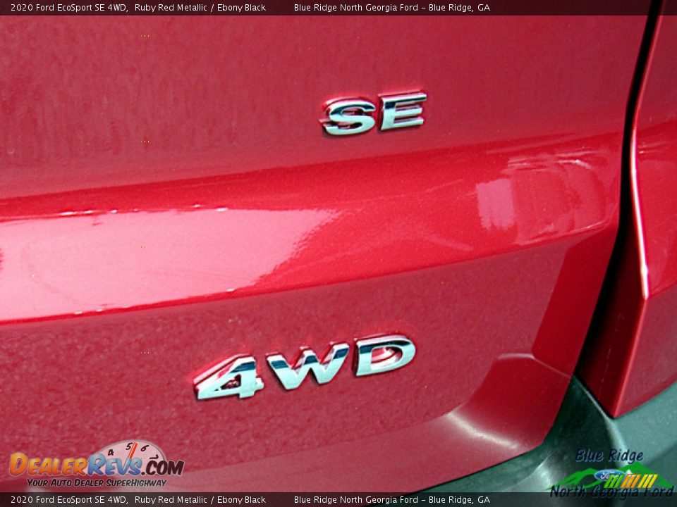 2020 Ford EcoSport SE 4WD Ruby Red Metallic / Ebony Black Photo #33