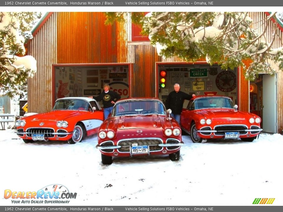 1962 Chevrolet Corvette Convertible Honduras Maroon / Black Photo #5