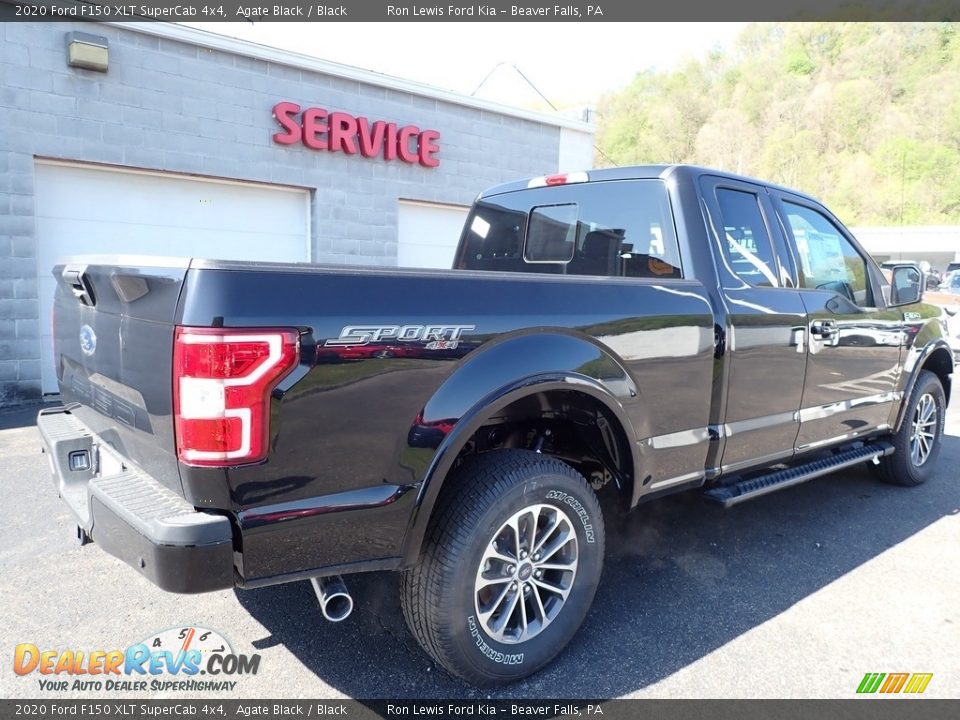2020 Ford F150 XLT SuperCab 4x4 Agate Black / Black Photo #2