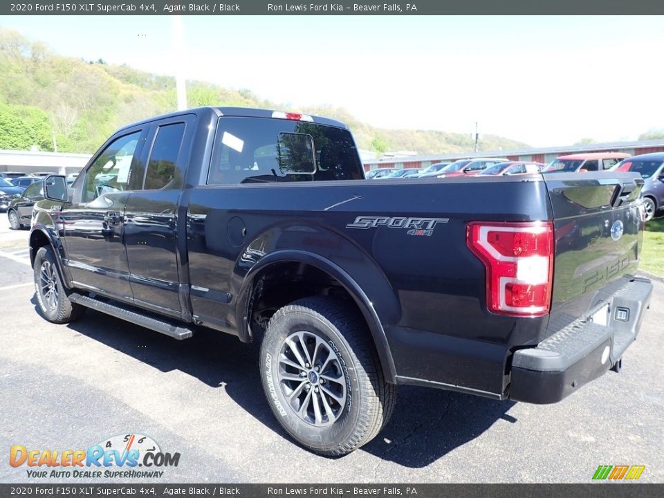 2020 Ford F150 XLT SuperCab 4x4 Agate Black / Black Photo #4