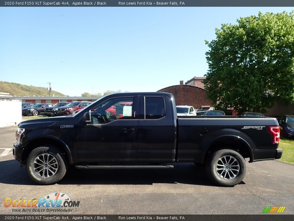 2020 Ford F150 XLT SuperCab 4x4 Agate Black / Black Photo #5