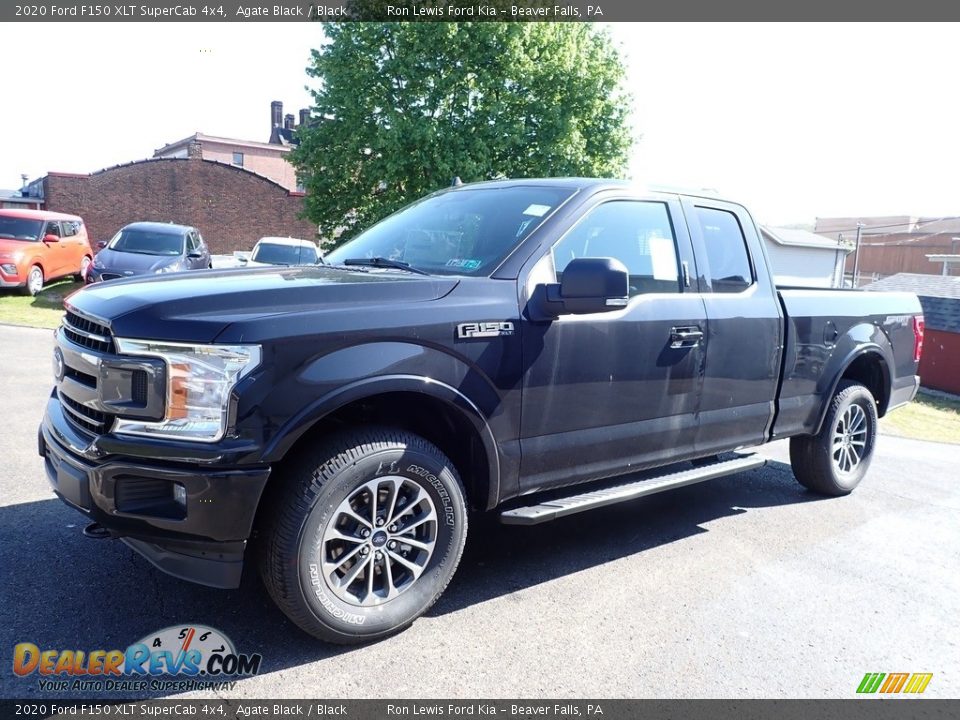 2020 Ford F150 XLT SuperCab 4x4 Agate Black / Black Photo #6