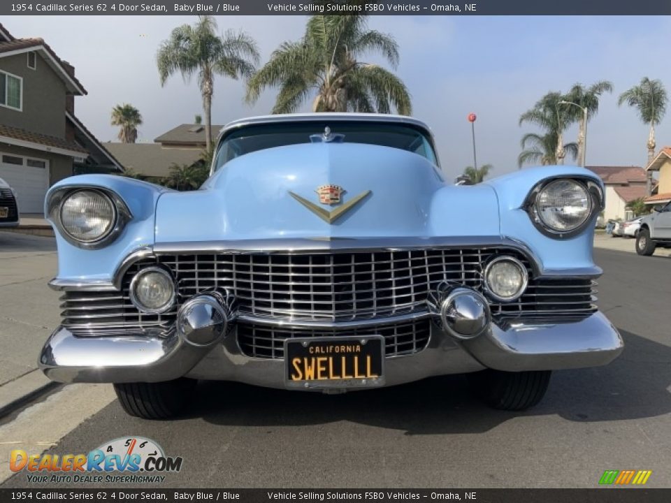 1954 Cadillac Series 62 4 Door Sedan Baby Blue / Blue Photo #2