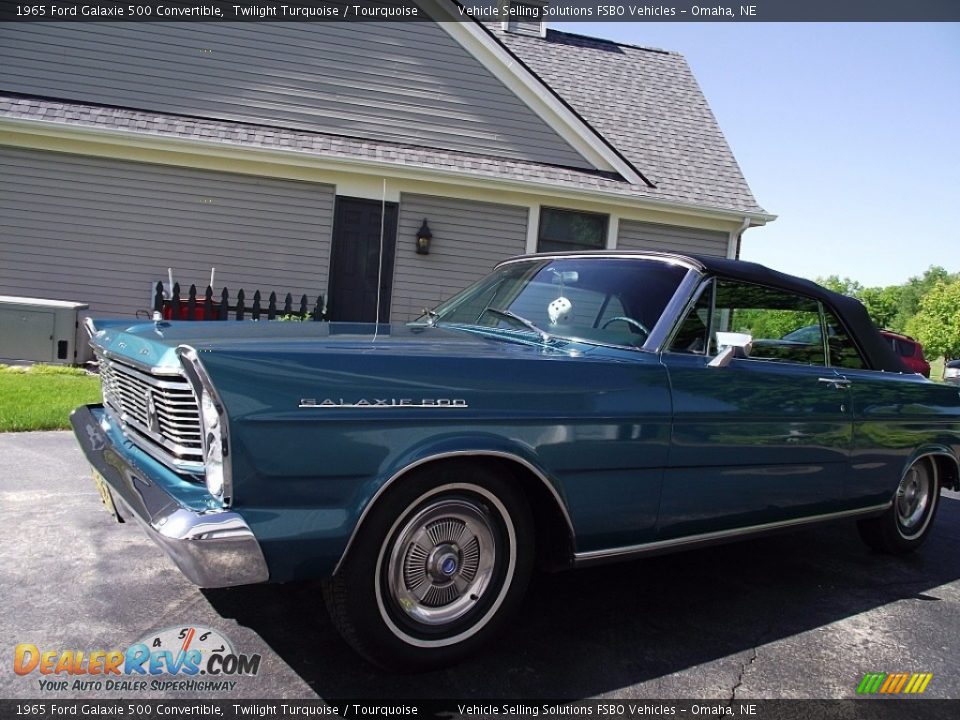 1965 Ford Galaxie 500 Convertible Twilight Turquoise / Tourquoise Photo #1