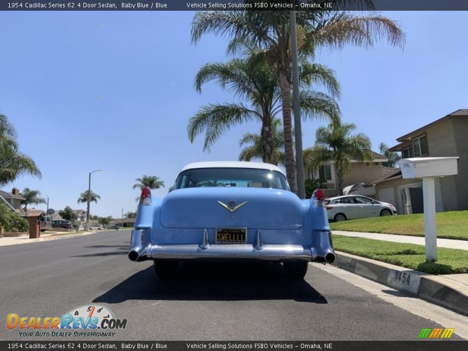 1954 Cadillac Series 62 4 Door Sedan Baby Blue / Blue Photo #3