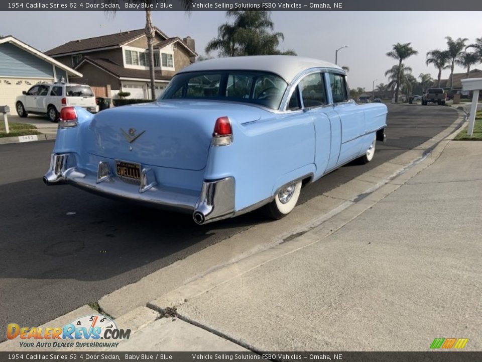 1954 Cadillac Series 62 4 Door Sedan Baby Blue / Blue Photo #5