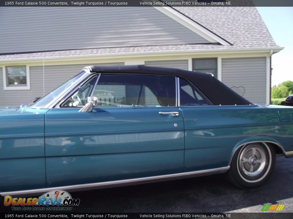 1965 Ford Galaxie 500 Convertible Twilight Turquoise / Tourquoise Photo #6