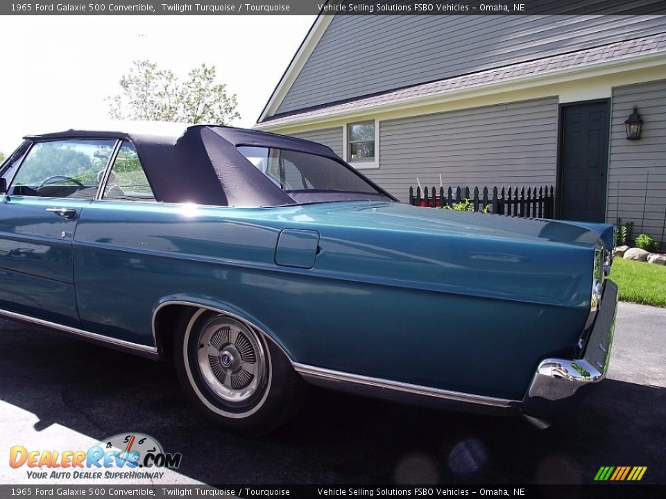 1965 Ford Galaxie 500 Convertible Twilight Turquoise / Tourquoise Photo #7