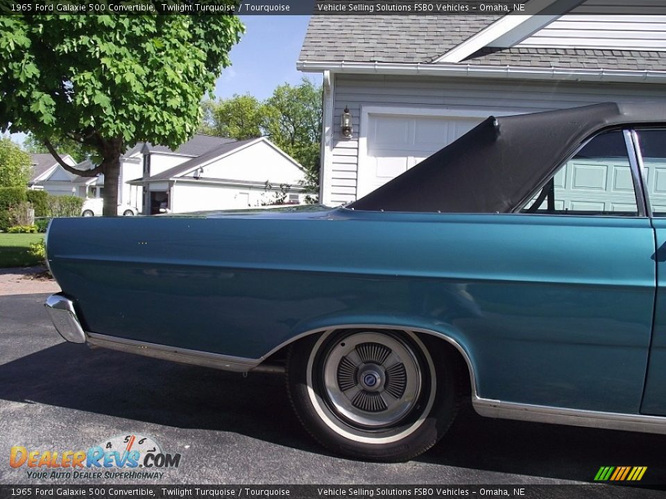 1965 Ford Galaxie 500 Convertible Twilight Turquoise / Tourquoise Photo #8
