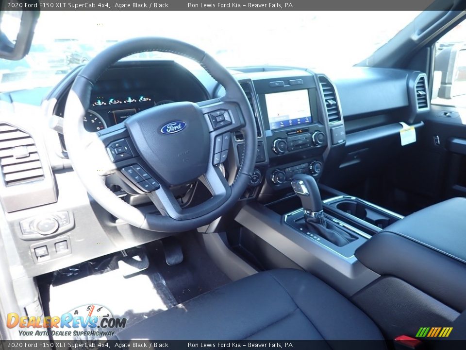 2020 Ford F150 XLT SuperCab 4x4 Agate Black / Black Photo #15