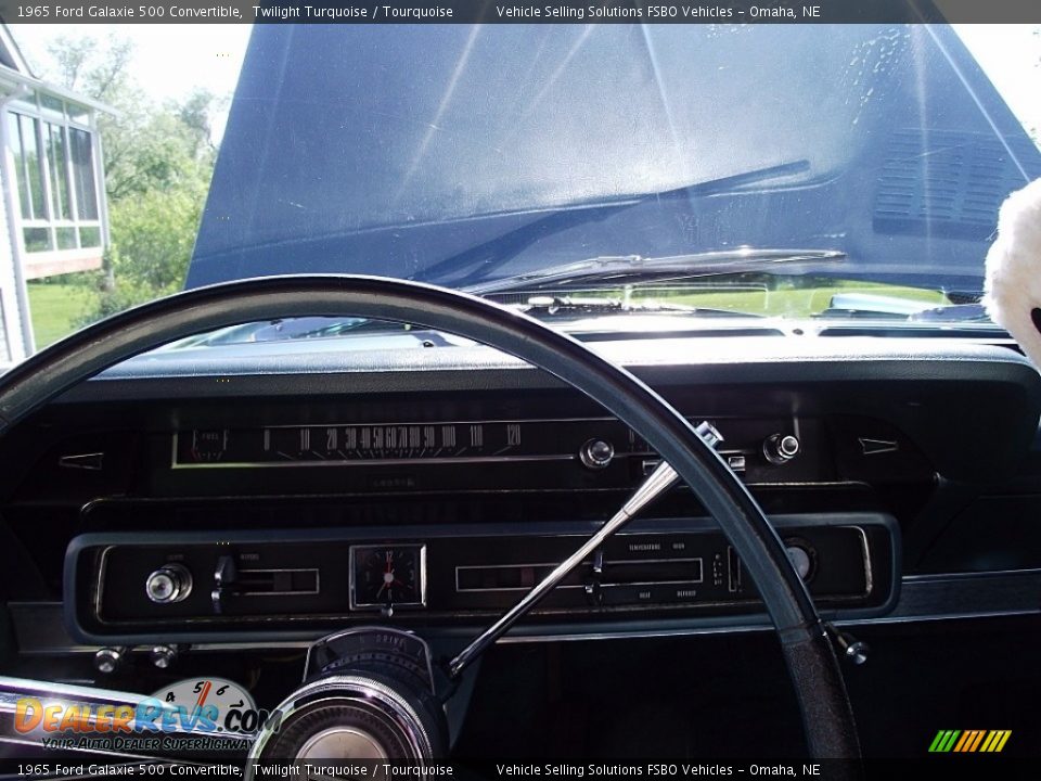 1965 Ford Galaxie 500 Convertible Twilight Turquoise / Tourquoise Photo #11