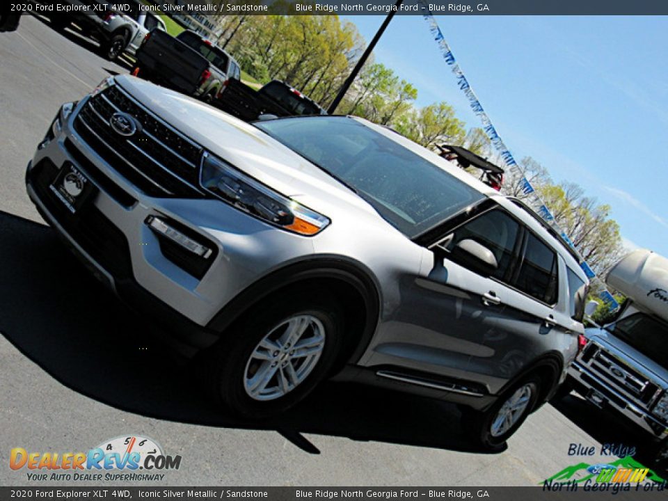2020 Ford Explorer XLT 4WD Iconic Silver Metallic / Sandstone Photo #30