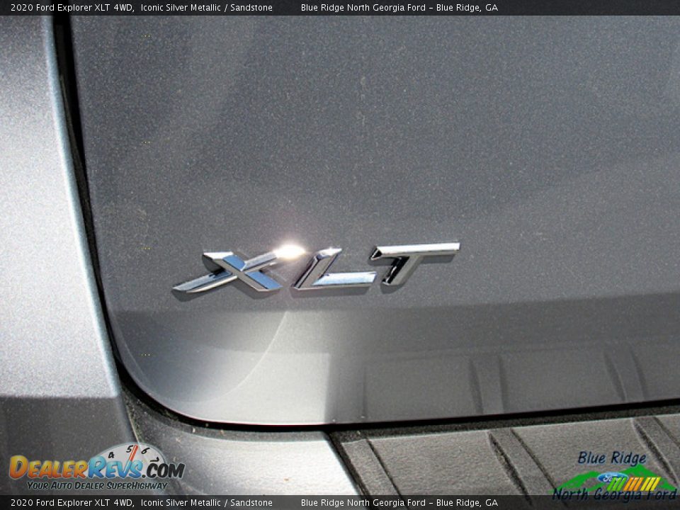 2020 Ford Explorer XLT 4WD Iconic Silver Metallic / Sandstone Photo #34