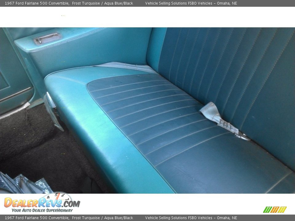 Rear Seat of 1967 Ford Fairlane 500 Convertible Photo #19