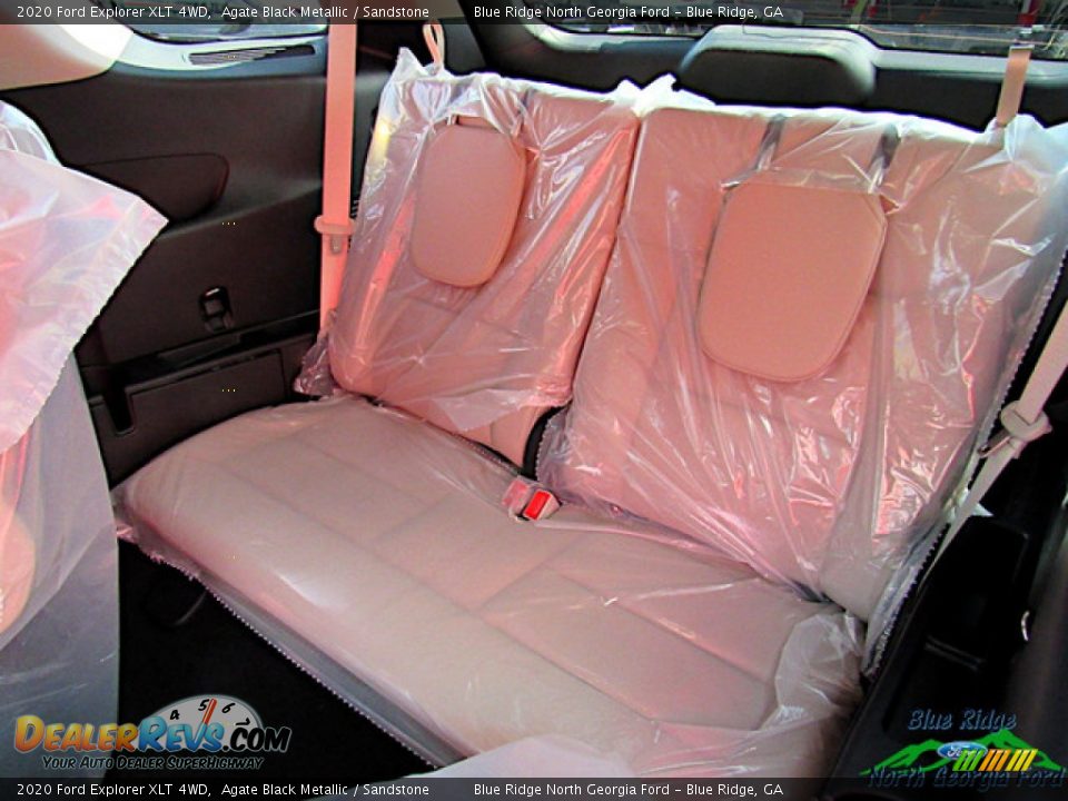 2020 Ford Explorer XLT 4WD Agate Black Metallic / Sandstone Photo #13