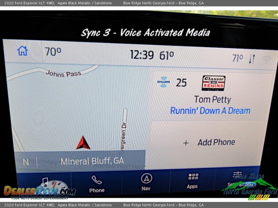 2020 Ford Explorer XLT 4WD Agate Black Metallic / Sandstone Photo #20