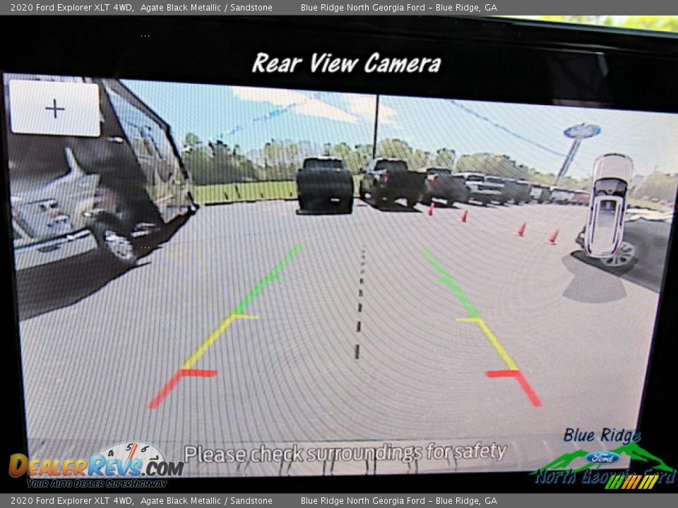 2020 Ford Explorer XLT 4WD Agate Black Metallic / Sandstone Photo #21