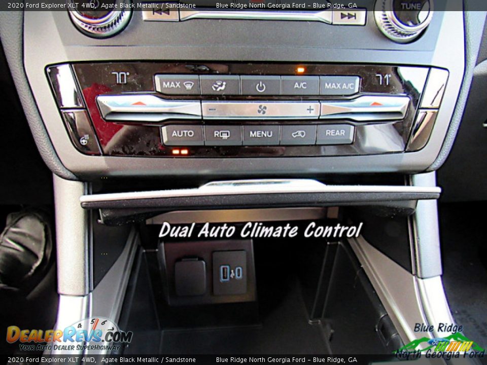 2020 Ford Explorer XLT 4WD Agate Black Metallic / Sandstone Photo #22