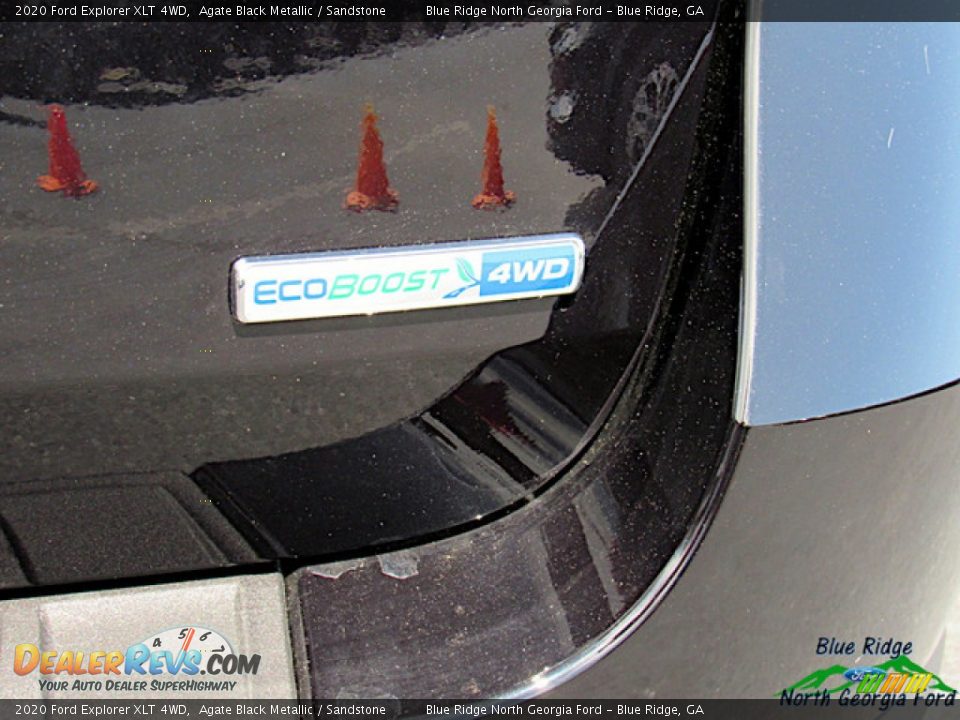 2020 Ford Explorer XLT 4WD Agate Black Metallic / Sandstone Photo #36