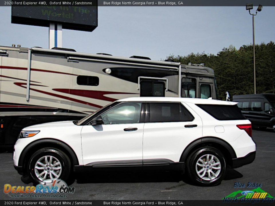 2020 Ford Explorer 4WD Oxford White / Sandstone Photo #2