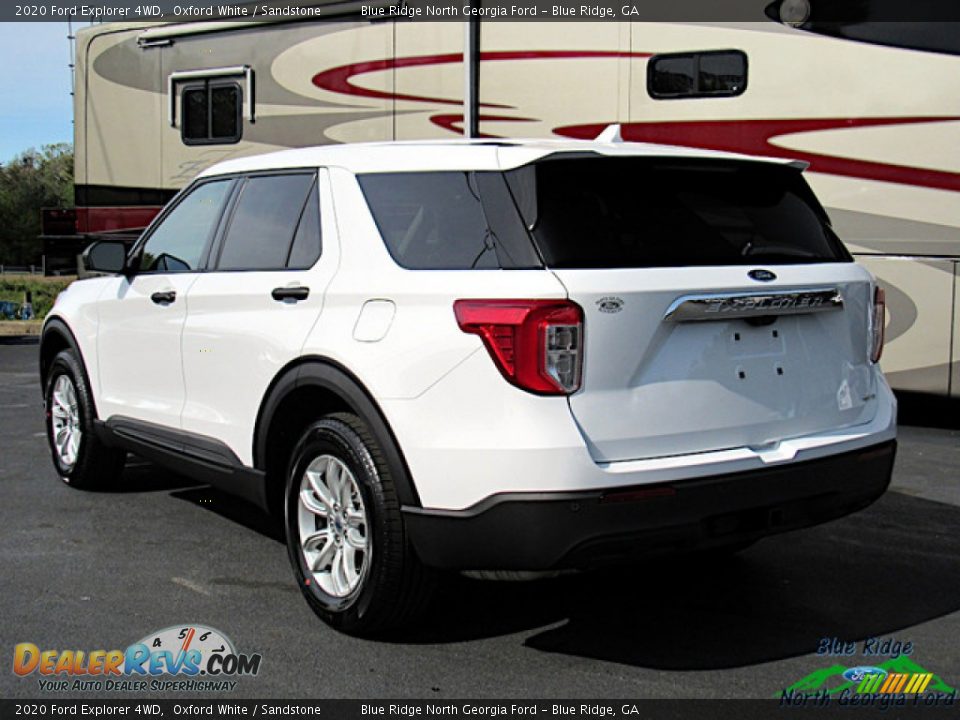 2020 Ford Explorer 4WD Oxford White / Sandstone Photo #3