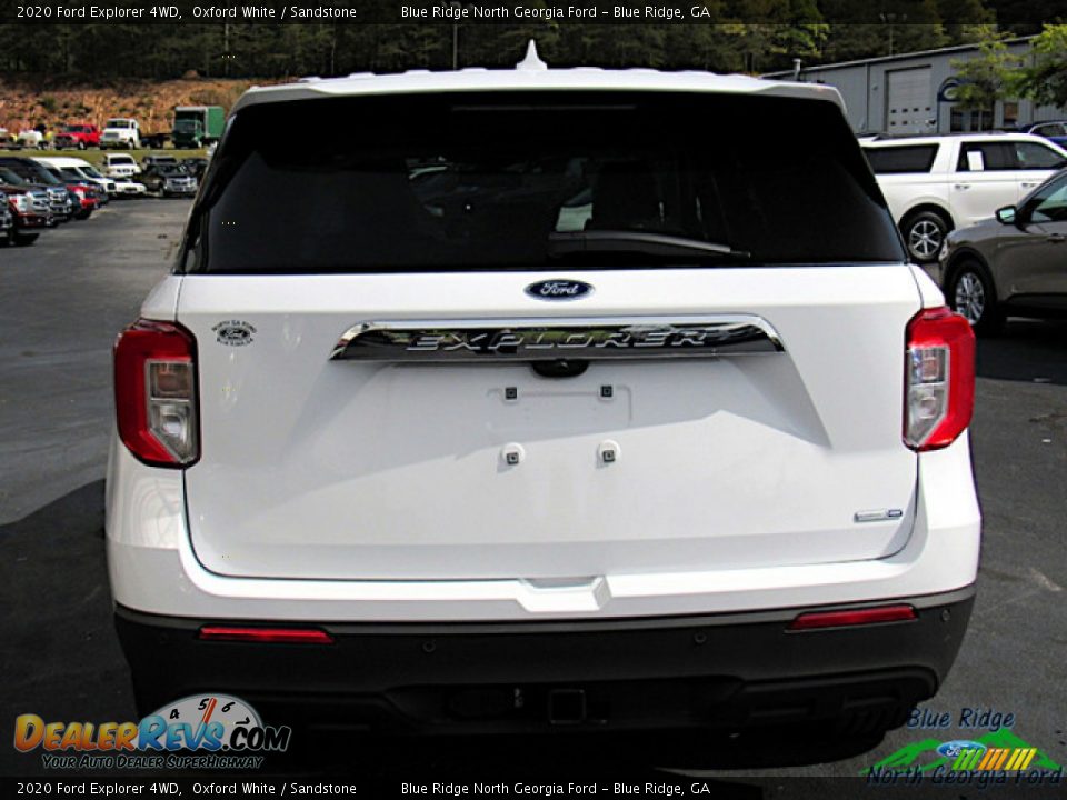 2020 Ford Explorer 4WD Oxford White / Sandstone Photo #4