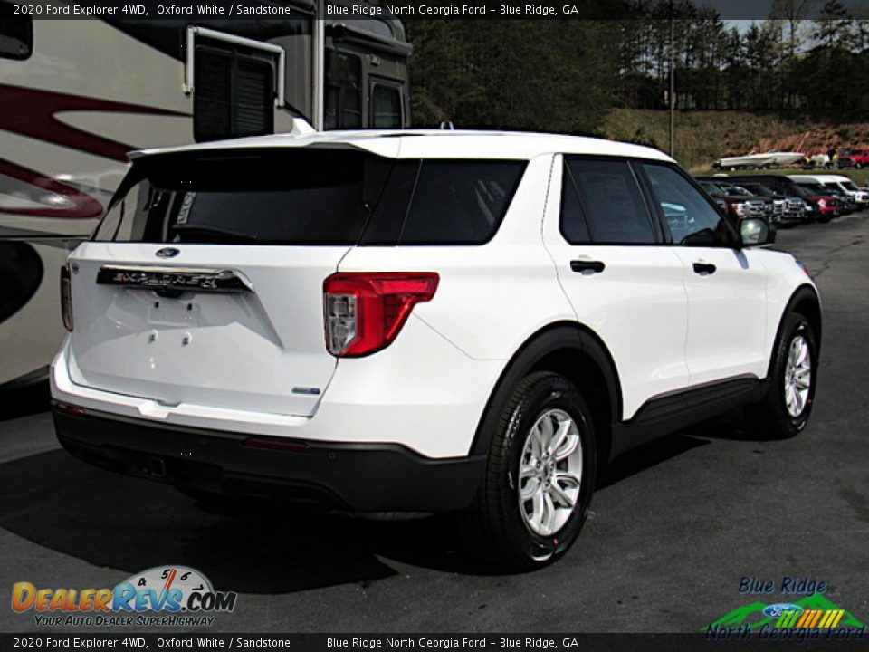 2020 Ford Explorer 4WD Oxford White / Sandstone Photo #5