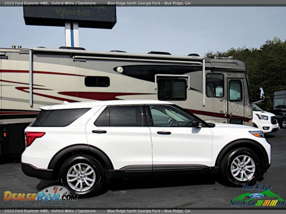 2020 Ford Explorer 4WD Oxford White / Sandstone Photo #6