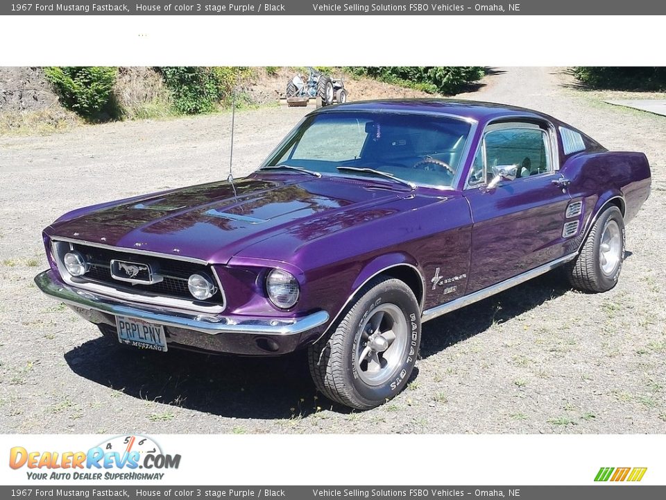 1967 Ford Mustang Fastback House of color 3 stage Purple / Black Photo #1