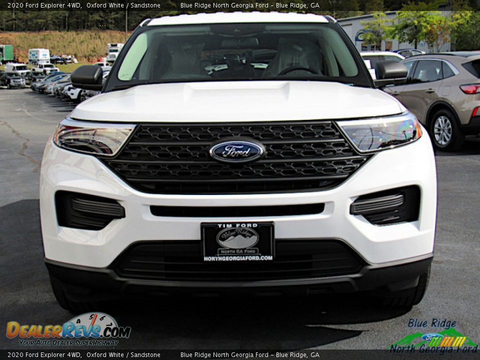 2020 Ford Explorer 4WD Oxford White / Sandstone Photo #8