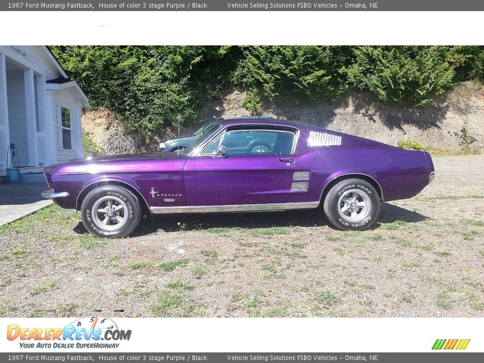 1967 Ford Mustang Fastback House of color 3 stage Purple / Black Photo #2