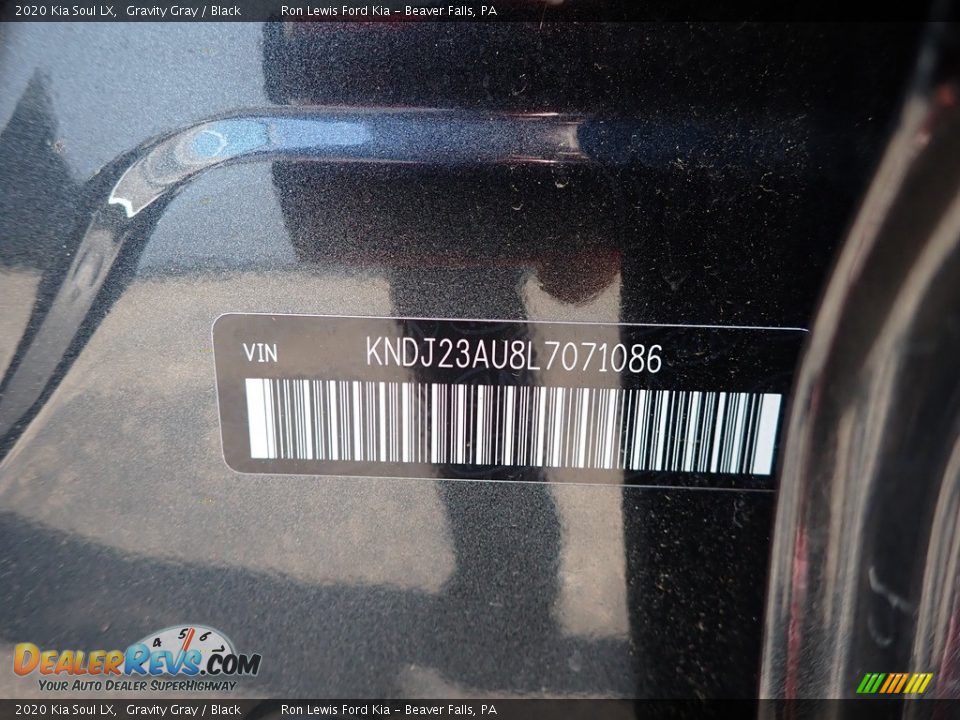 2020 Kia Soul LX Gravity Gray / Black Photo #11