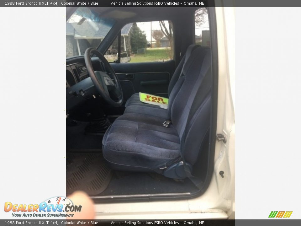 Blue Interior - 1988 Ford Bronco II XLT 4x4 Photo #4