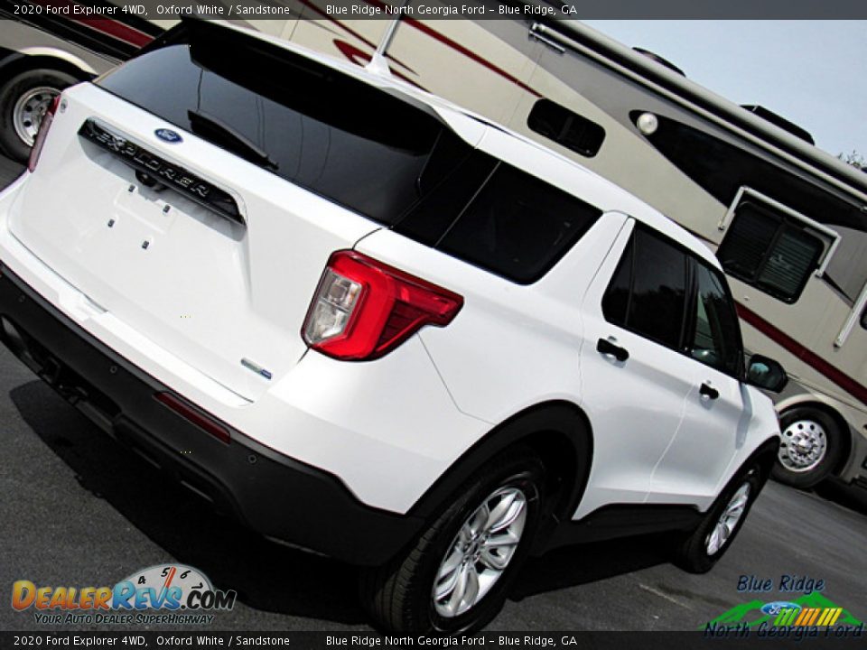 2020 Ford Explorer 4WD Oxford White / Sandstone Photo #31