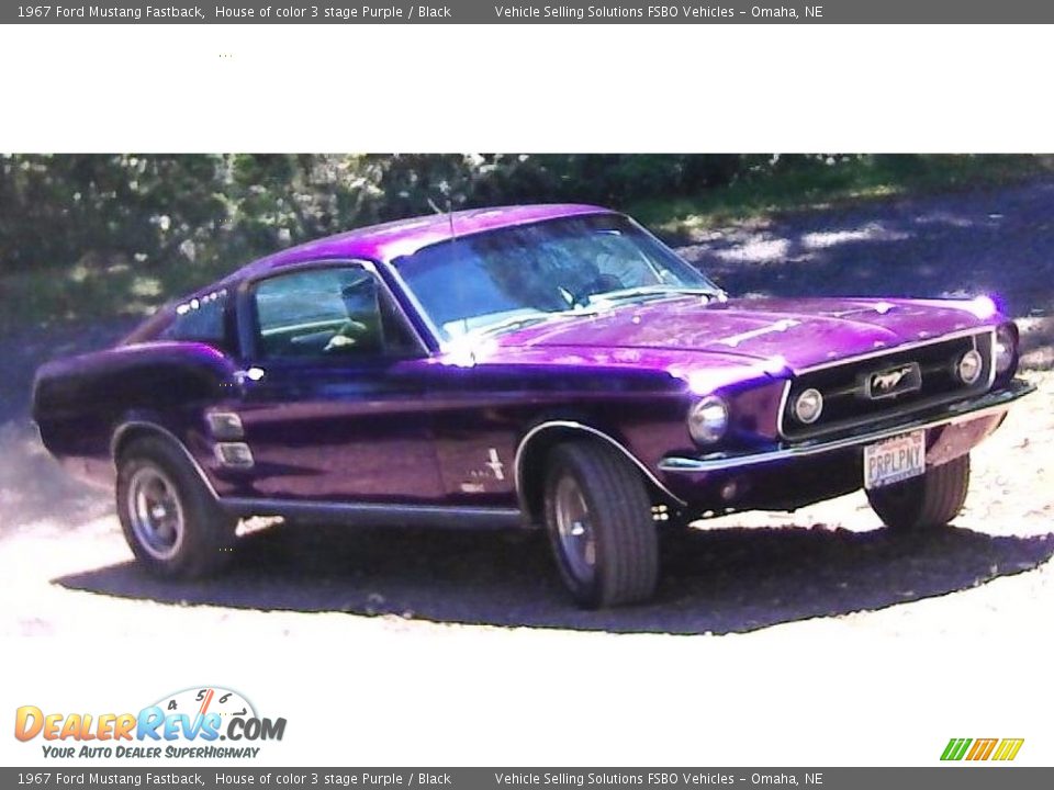 1967 Ford Mustang Fastback House of color 3 stage Purple / Black Photo #30