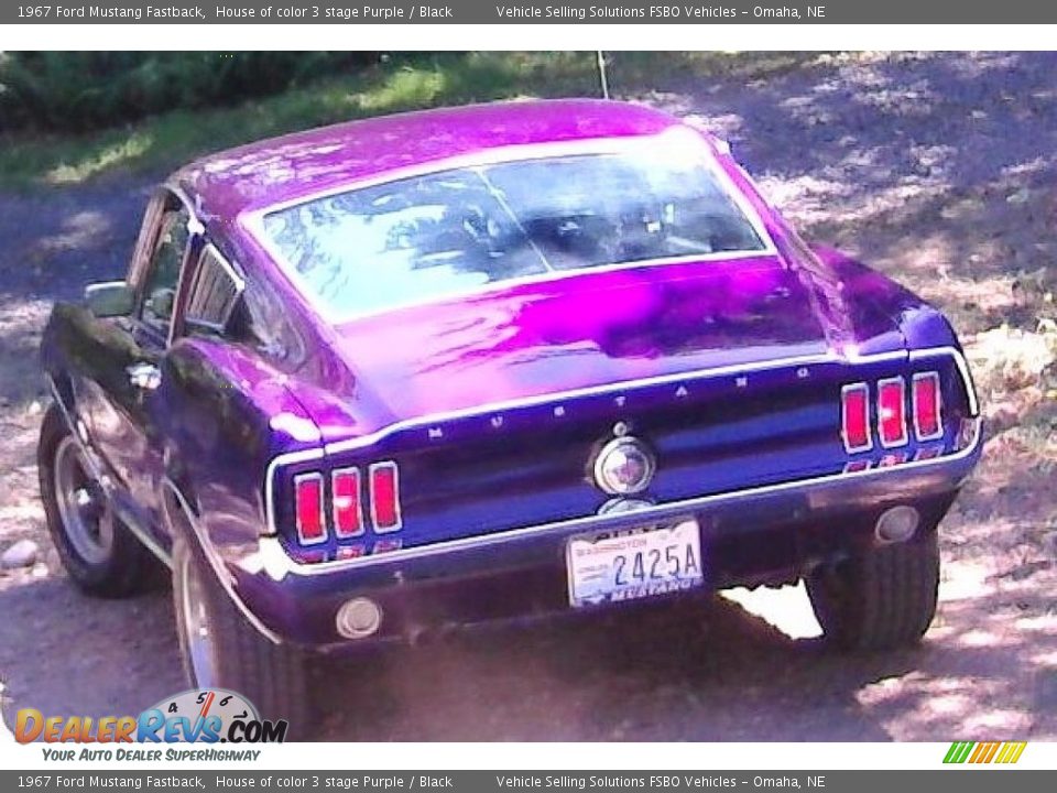 1967 Ford Mustang Fastback House of color 3 stage Purple / Black Photo #34