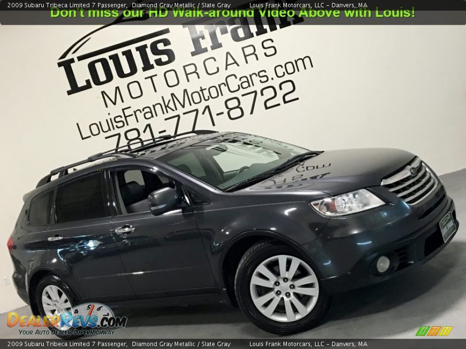 2009 Subaru Tribeca Limited 7 Passenger Diamond Gray Metallic / Slate Gray Photo #2